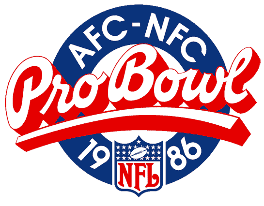 Pro Bowl 1986 Primary Logo iron on transfers for clothing